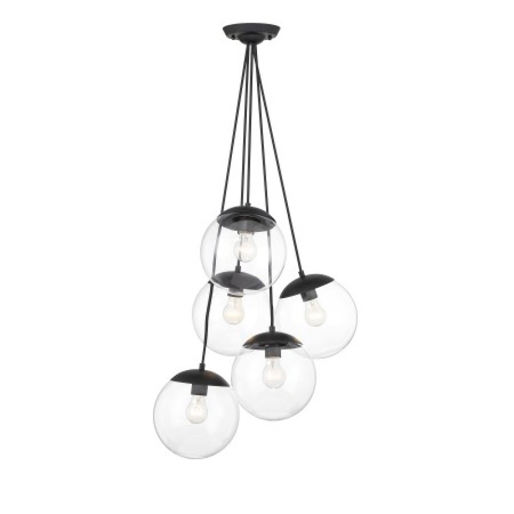 AURESA- 5 LIGHT, PENDANT FIXTURE IN METAL