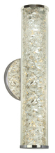 Stone Lighting WS224VIPCLED - Wall Sconce Jazz Venti Crystal Violet Polished Chrome 5.9W Linear 3000K