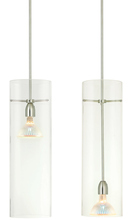 Stone Lighting PD154CRSNM5M - Pendant Kitchen Clear Satin Nickel MR16 Hal 50W Monopoint