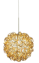 Stone Lighting PD536GOPNX3M - Pendant Kurly Sphere Gold Polished Nickel Hal G4 35W 700lm Monopoint