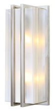 Stone Lighting WS226CRSNQ13 - Wall Sconce Vida Clear Satin Nickel Compact Fluorescent Quad 13W