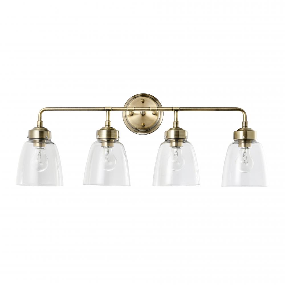 Helena 4-Lt Bath - Antique Brass