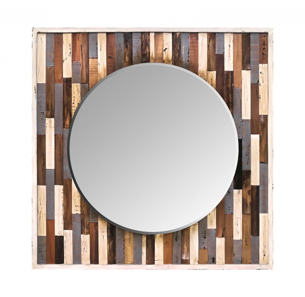 Country Pine Reclaimed Frame Mirror