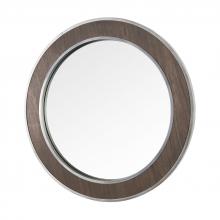 Varaluz 4DMI0120 - Macie 30-in Round Wood and Metal Mirror