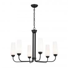 Kichler 52480BK - Truby 29" 6 Light Chandelier Black