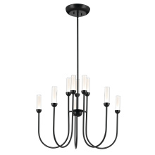 Kichler 52757BKLED - Moraine 30 Inch LED 10 Light 2-Tier Chandelier in Black