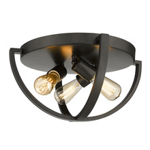 Golden 3167-FM15 EB - Colson EB 15" Flush Mount in Etruscan Bronze