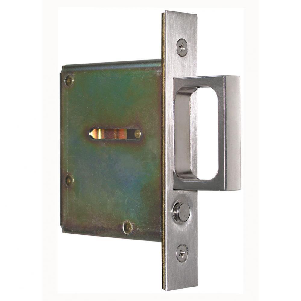 Pocket Door Pull, Mortise, Stainless Plate