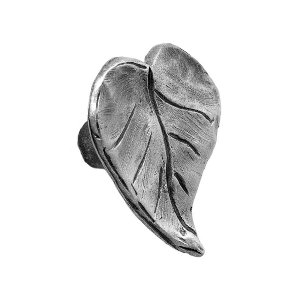 Leaf Knob Pull - Pewter