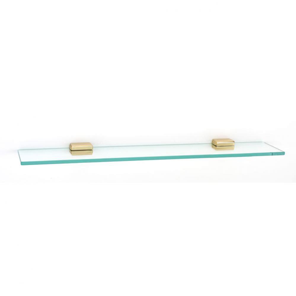 24'' Glass Shelf W/Brackets