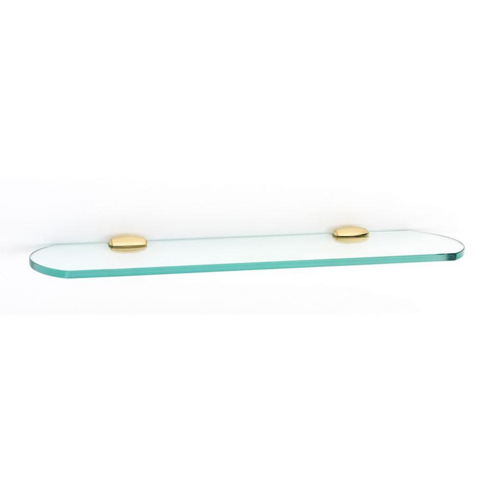 18'' Glass Shelf W/Brackets