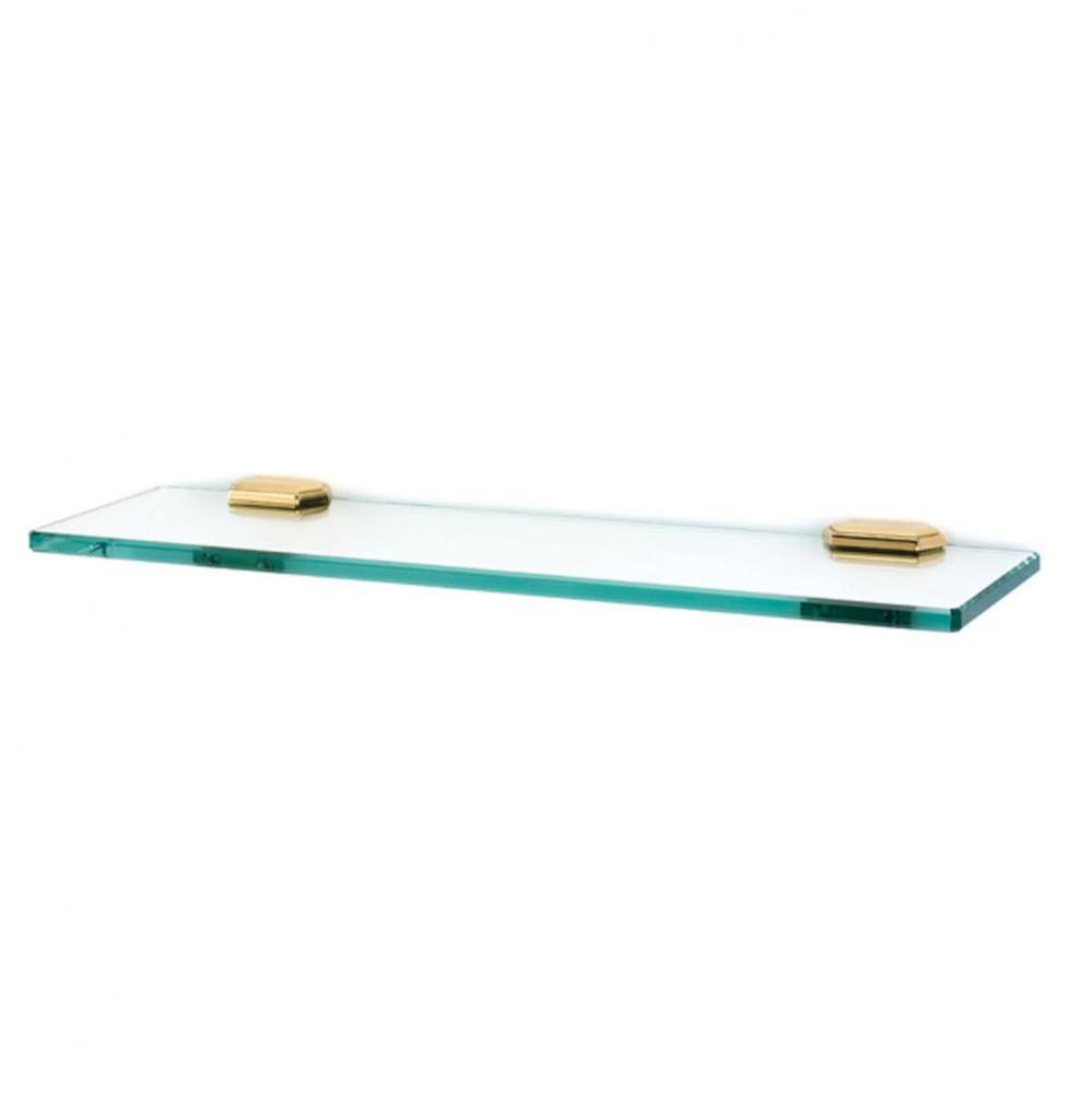 18'' Glass Shelf W/Brackets