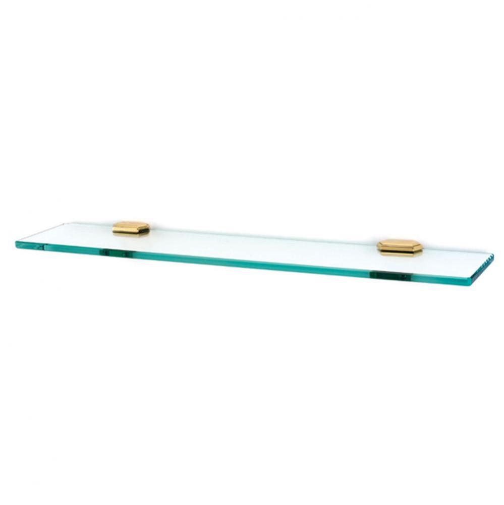 24'' Glass Shelf W/Brackets