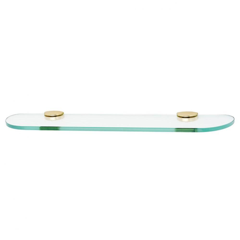 24'' Glass Shelf W/Brackets