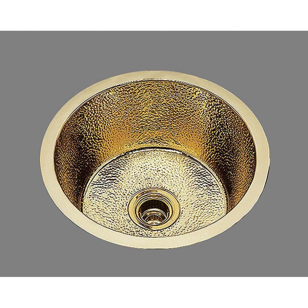 Large Round Prep/Bar Sink. Plain Pattern, Undermount and Drop In
