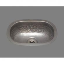 Alno B1014R.PB - Small Roval Bar Sink, Riatta Pattern, Undermount and Drop In