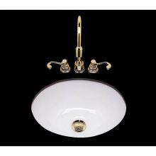 Alno P1013.D.WH - Teri, Single Glazed, Small Oval Lavatory, Plain Bowl, No Overflow,  Drop In