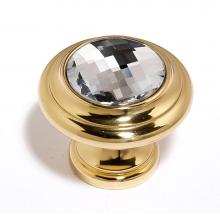 Alno C211-CLR/PB - 1 1/4'' Crystal Knob