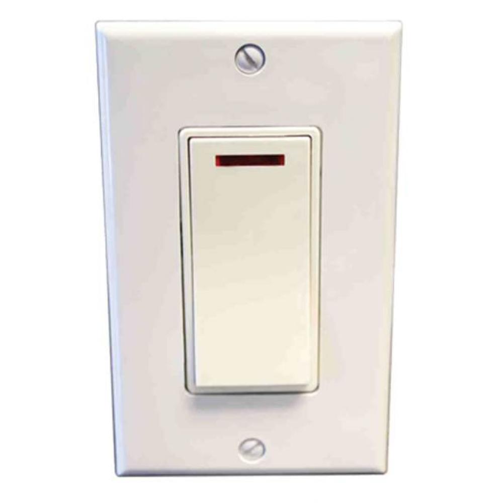 Amba Pilot Light Switch - White