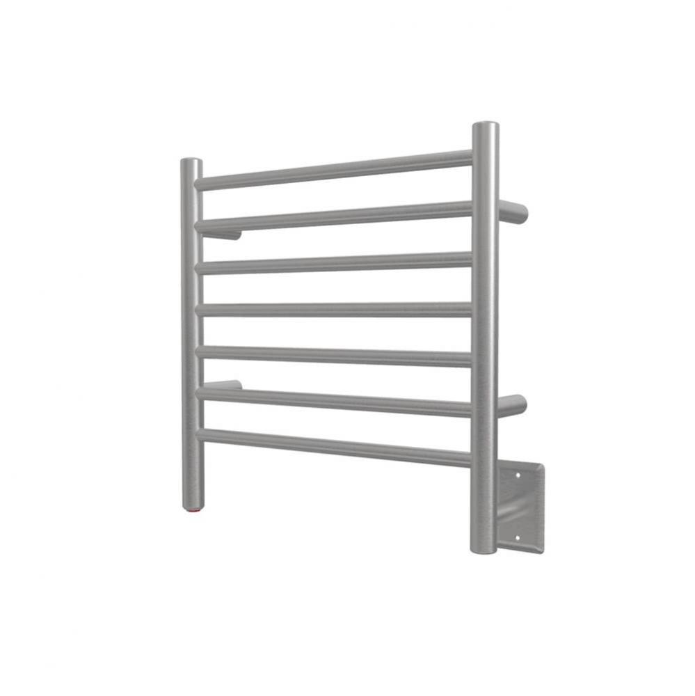 Radiant Small Hardwired + Plug-in Combo 7 Bar Towel Warmer in Brushed