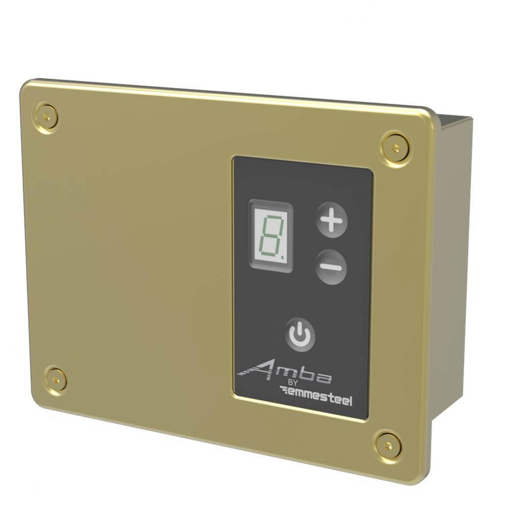 Amba Remote Digital Heat Controller, Satin Brass