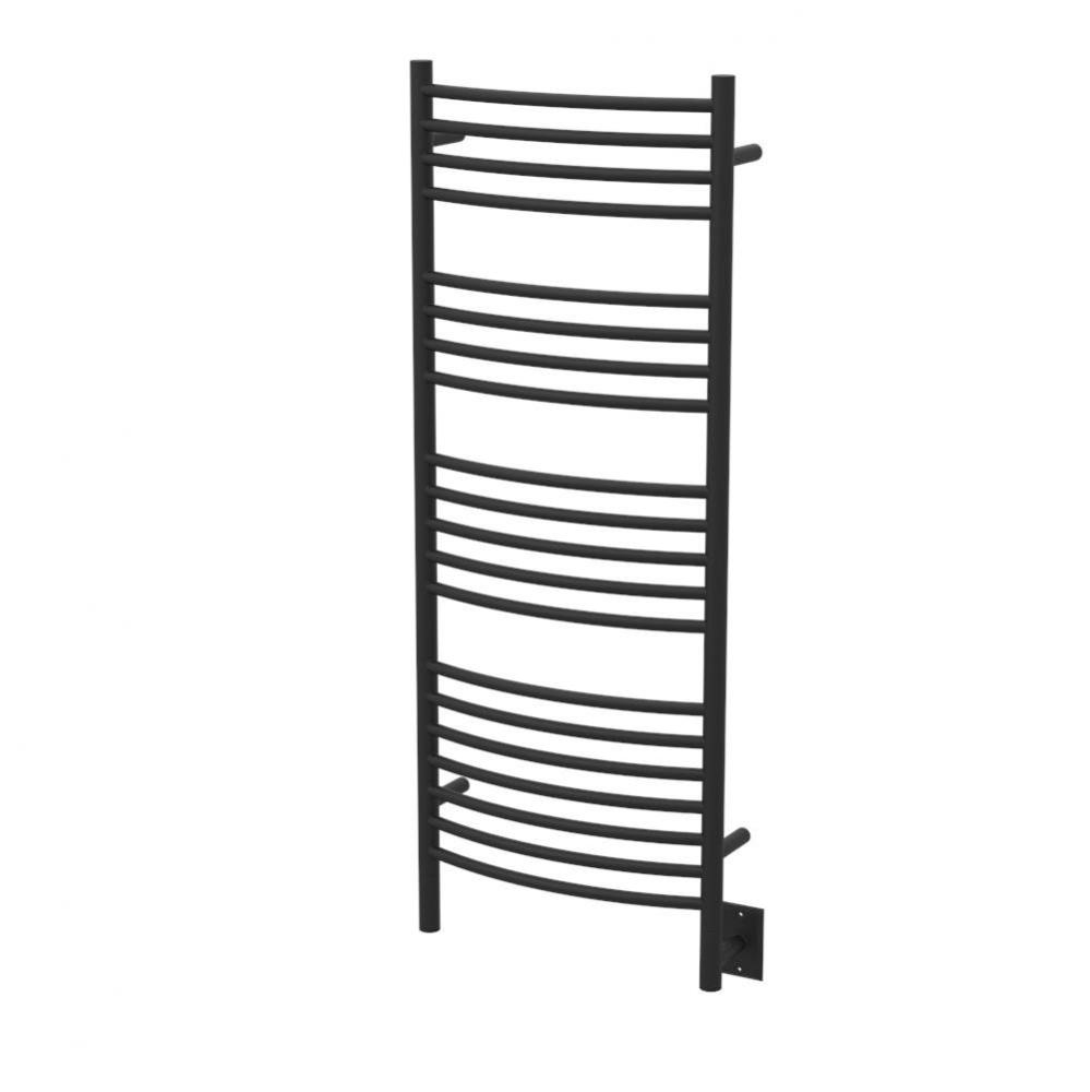 Amba Jeeves 20-1/2-Inch x 53-Inch Curved Towel Warmer, Matte Black