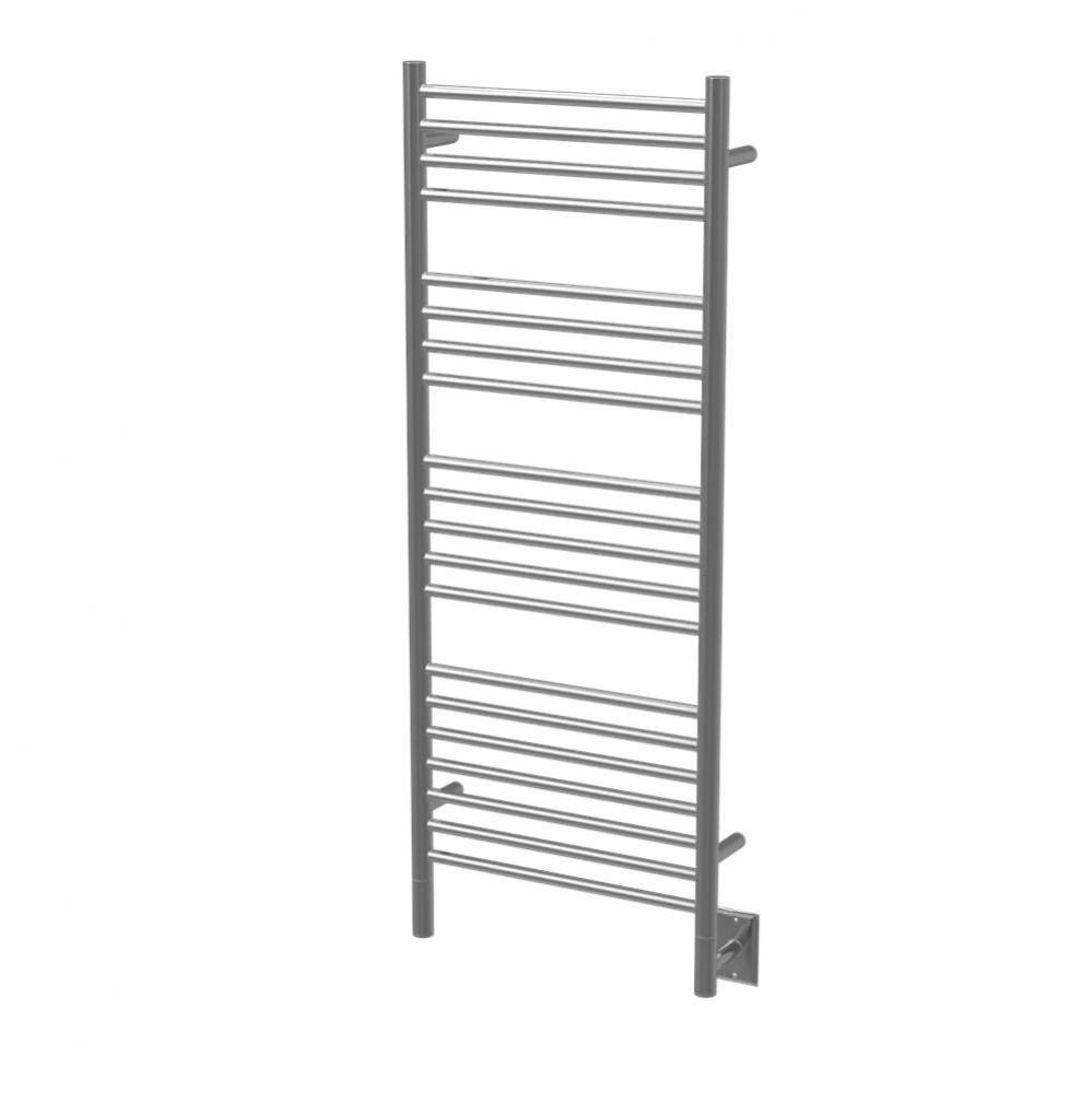 Jeeves Model D Straight 20 Bar Hardwired Towel Warmer in Brushed