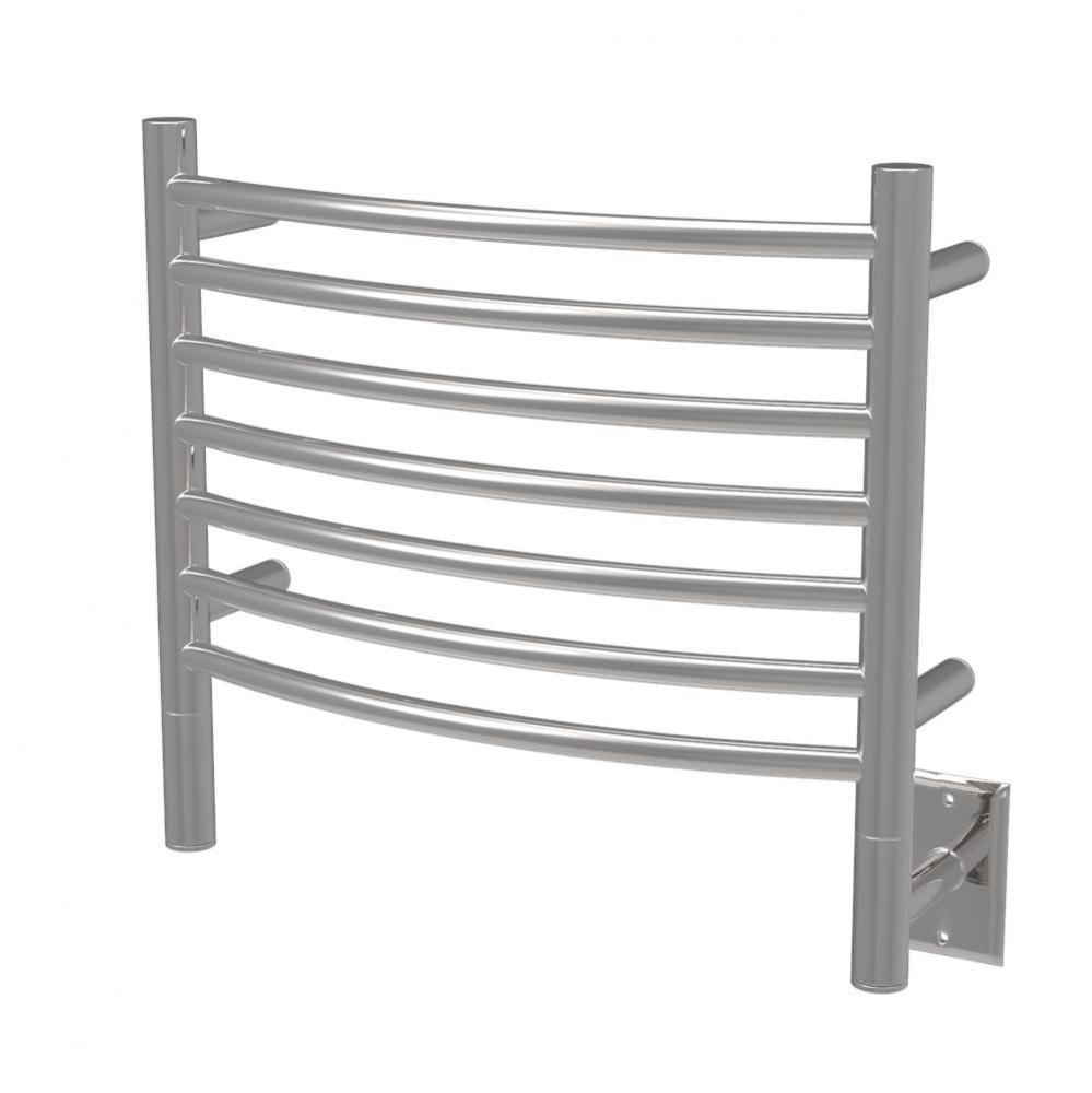 Jeeves Model H Curved 7 Bar Hardwired Towel Warmer in Polished