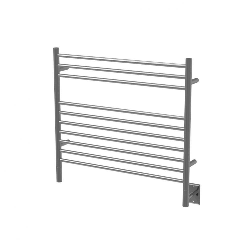 Jeeves Model K Straight 10 Bar Hardwired Towel Warmer in Brushed