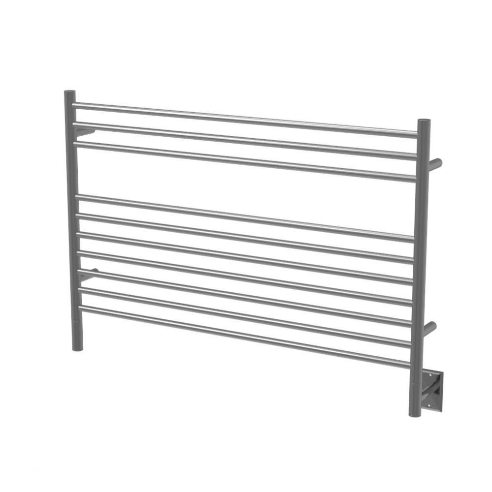 Jeeves Model L Straight 10 Bar Hardwired Towel Warmer in Brushed