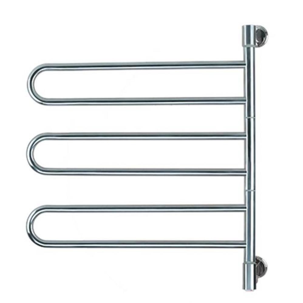 Swivel Jill Model B003 6 Bar Plug-in Towel Warmer in Brushed