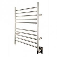 Amba Products RWH-SB - Radiant Hardwired + Plug-in Combo Straight 10 Bar Towel Warmer in Brushed