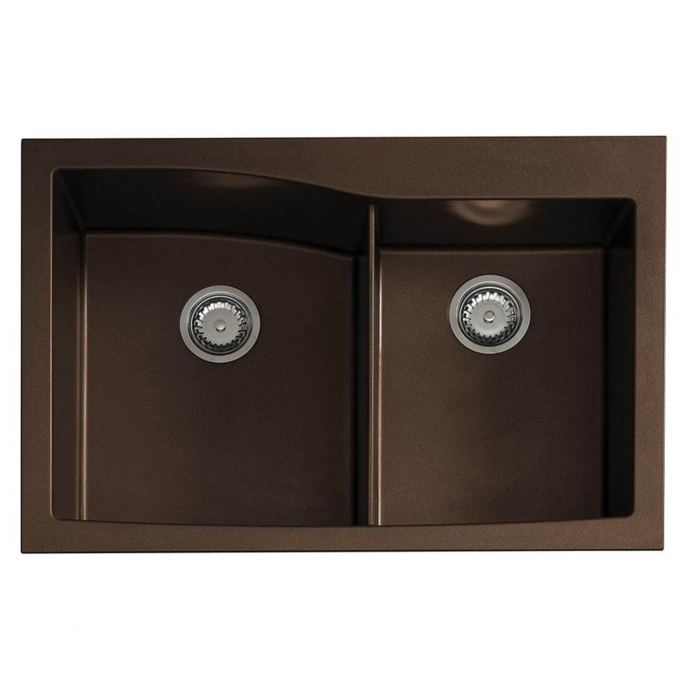 Artisan Composite Dual Mount Double Bowl Sink 