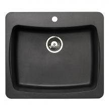 Artisan Manufacturing ACDM2501-D8-BL - Artisan Composite Dual Mount Single Bowl Sink 