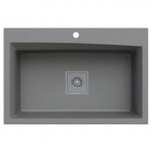 Artisan Manufacturing ACDM3301-D9-GR - Artisan Composite Dual Mount Single Bowl Sink 