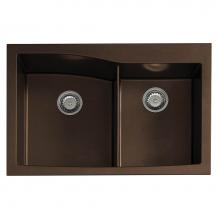 Artisan Manufacturing ACDM3303-D108-BR - Artisan Composite Dual Mount Double Bowl Sink 