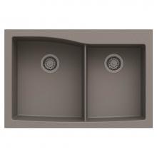 Artisan Manufacturing ACDM3303-D108-GR - Artisan Composite Dual Mount Double Bowl Sink 