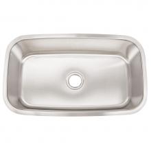 Artisan Manufacturing AR3118D9-D - Single bowl DELUXE pack 16ga Stainless sink