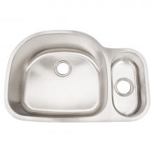 Artisan Manufacturing AR3121D95-D - Double bowl DELUXE pack 16ga Stainless sink