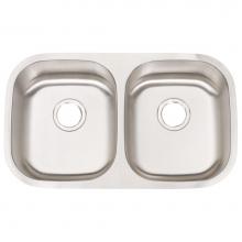 Artisan Manufacturing AR3218D1010-D - Double bowl DELUXE pack 16ga Stainless sink