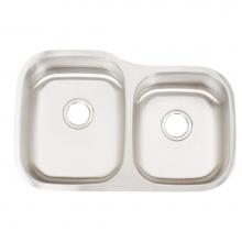 Artisan Manufacturing AR3221D108-D - Double bowl DELUXE pack 16ga Stainless sink