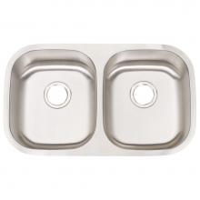 Artisan Manufacturing MH3218D88-S - Double bowl 18ga Stainless sink Single
