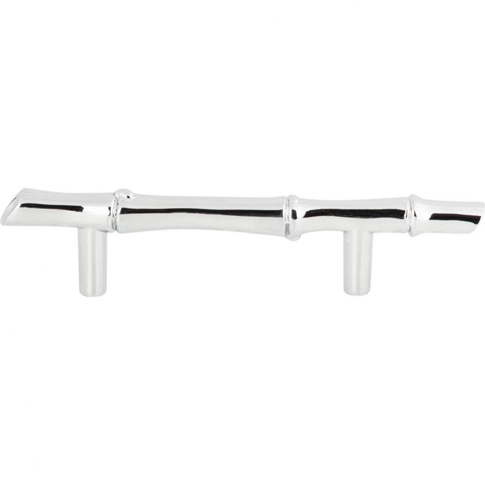 Bamboo Pull 3 Inch (c-c) Polished Chrome