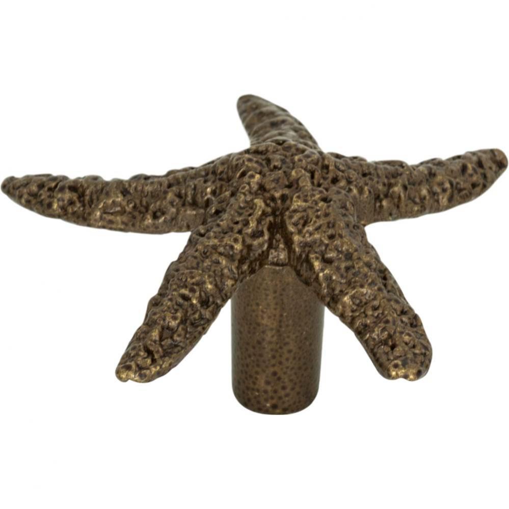 Starfish Knob 2 Inch Burnished Bronze