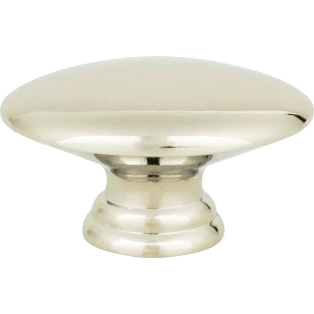 Egg Knob 1 1/2 Inch Polished Nickel