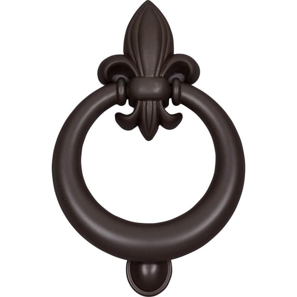 Fleur de lys Door Knocker  Aged Bronze