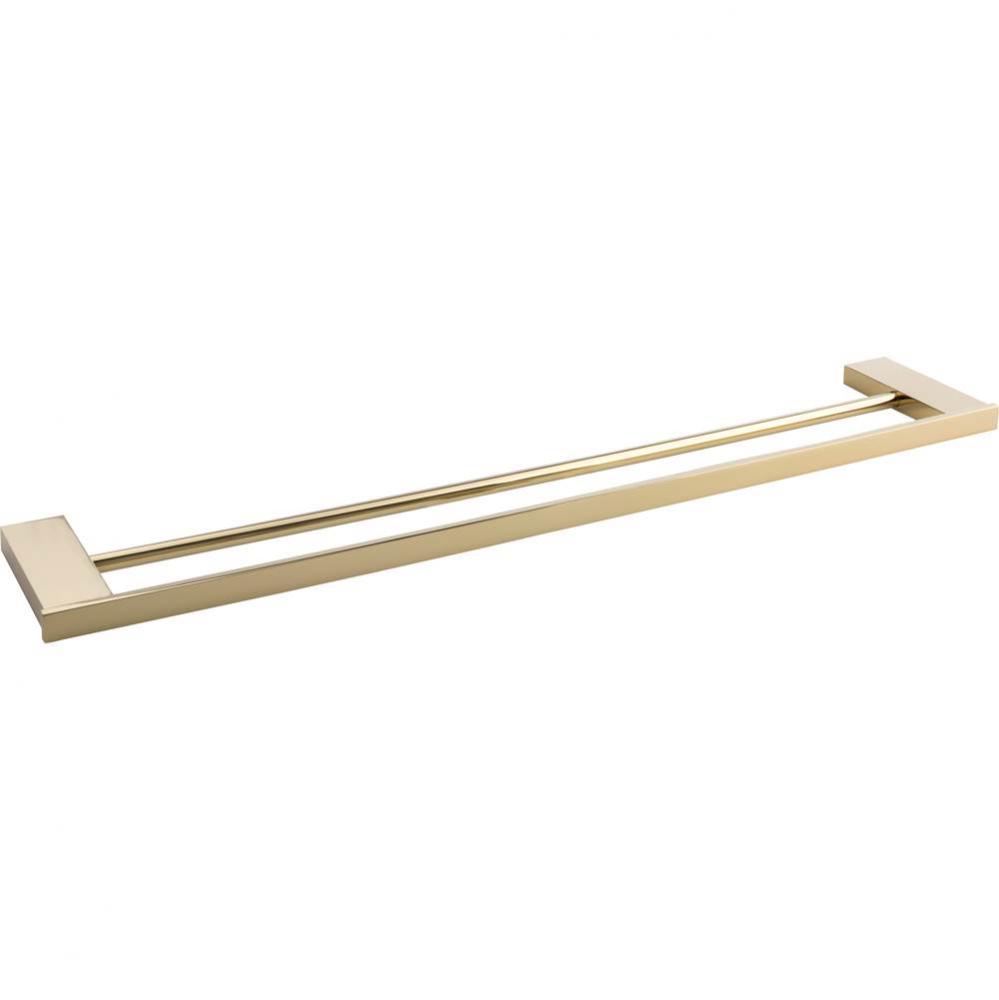 Parker Bath Towel Bar 24 Inch Double French Gold