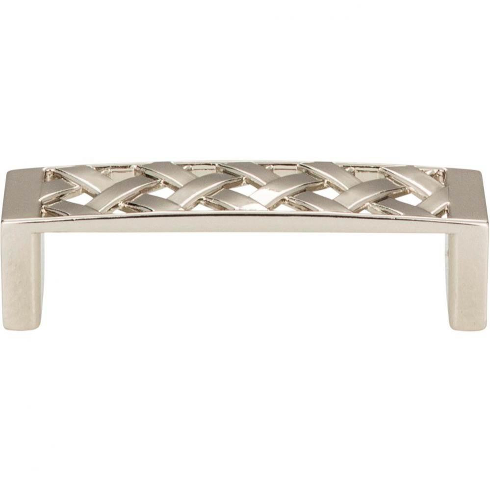 Lattice Pull 3 Inch (c-c) Polished Nickel