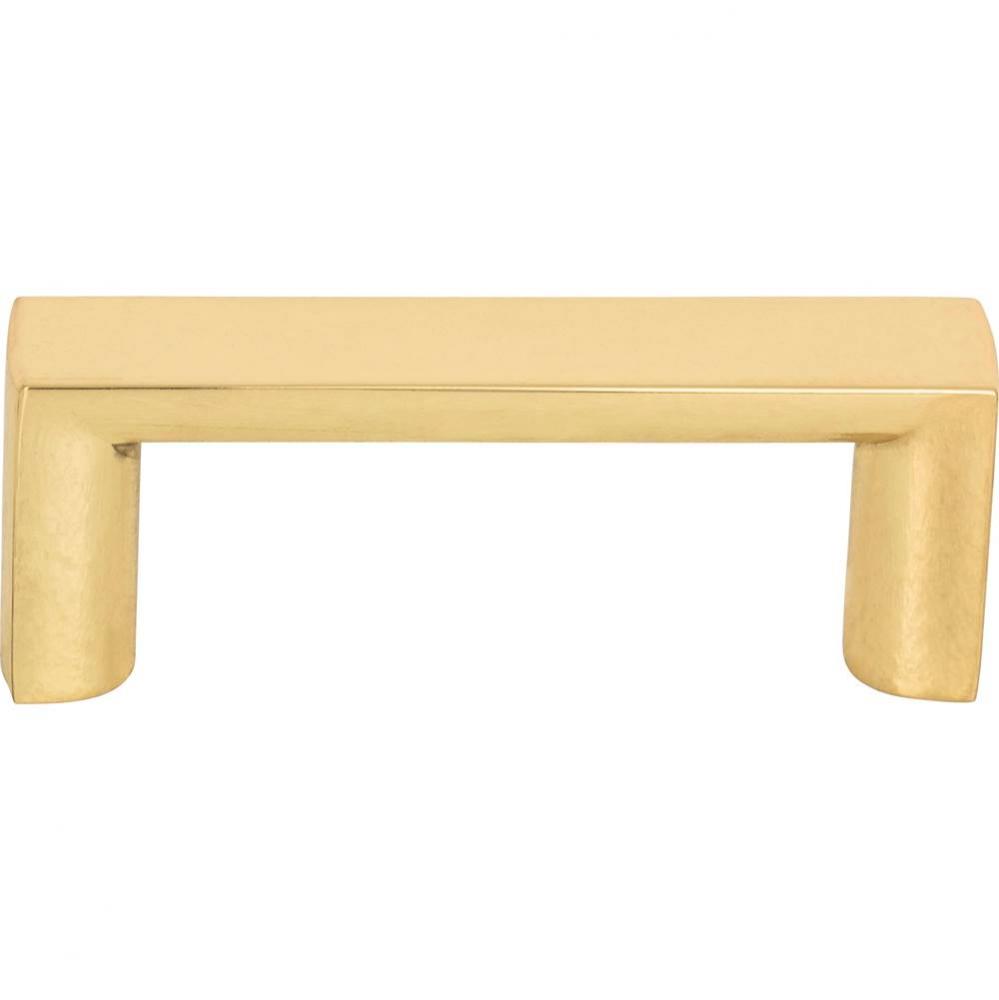 Tableau Squared Pull 1 13/16 Inch (c-c) French Gold