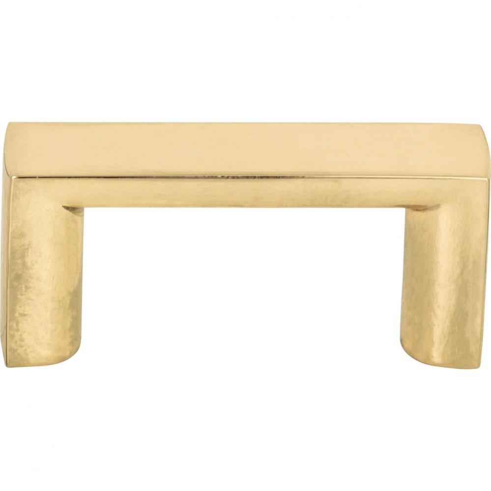 Tableau Squared Pull 1 7/16 Inch (c-c) French Gold